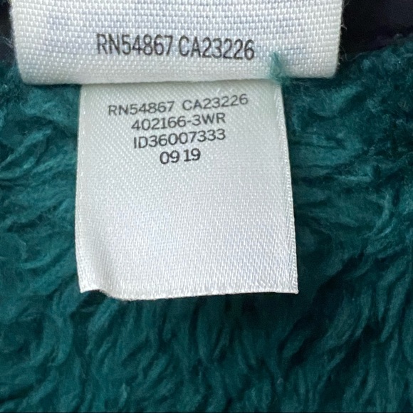 PINK Victoria Secret Women’s Dark Green 1/2 Zip Pullover Sherpa Fleece Jacket S - Picture 12 of 13